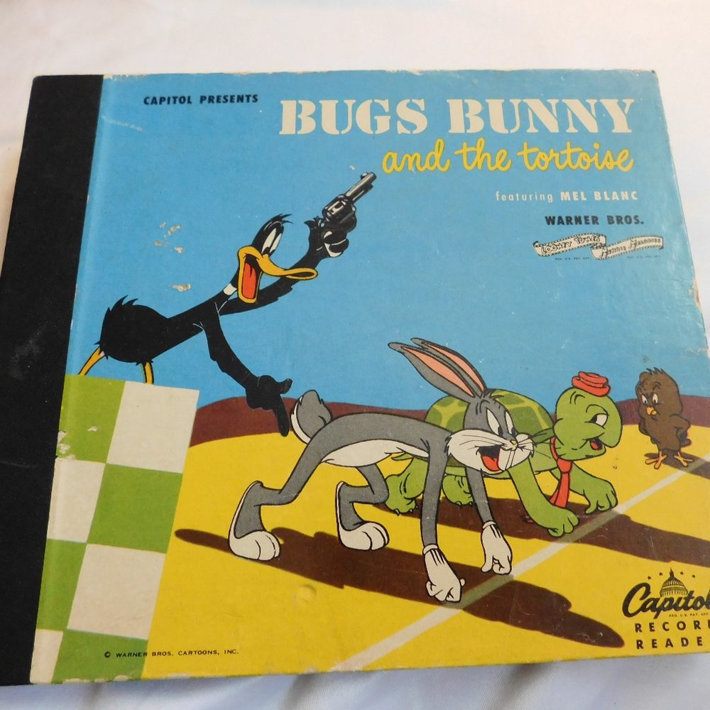 Bugs Bunny and the Tortoise Capitol Record Reader Book and Record Vintage 1948